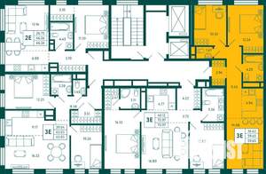 2-к квартира, строящийся дом, 60м2, 8/10 этаж
