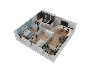2-к квартира, вторичка, 71м2, 19/25 этаж
