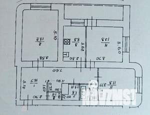 3-к квартира, вторичка, 77м2, 4/14 этаж