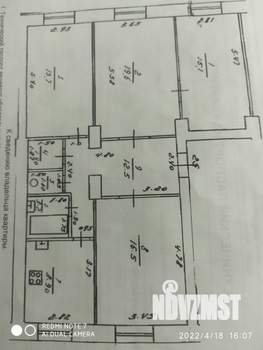 4-к квартира, вторичка, 98м2, 2/4 этаж