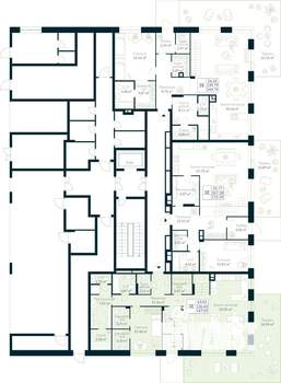 2-к квартира, строящийся дом, 147м2, 1/10 этаж