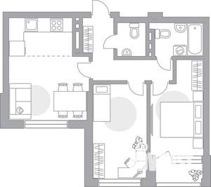 3-к квартира, строящийся дом, 64м2, 10/23 этаж