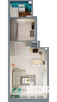 1-к квартира, вторичка, 35м2, 9/24 этаж