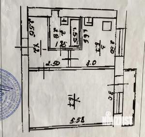 1-к квартира, вторичка, 31м2, 5/5 этаж