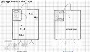 2-к квартира, вторичка, 59м2, 25/26 этаж