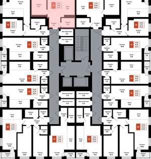 1-к квартира, вторичка, 41м2, 23/25 этаж