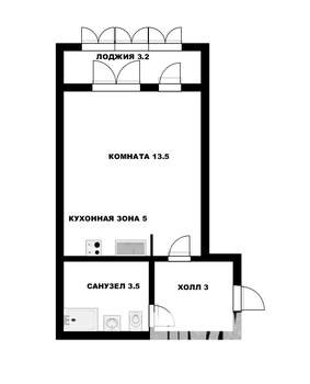 Студия квартира, вторичка, 26м2, 8/16 этаж