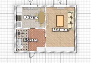 1-к квартира, вторичка, 26м2, 4/5 этаж