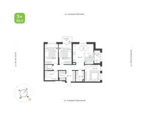 3-к квартира, вторичка, 94м2, 2/18 этаж
