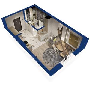 Студия квартира, вторичка, 30м2, 6/25 этаж