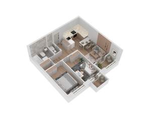 2-к квартира, вторичка, 73м2, 4/18 этаж