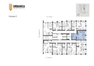 2-к квартира, вторичка, 50м2, 21/32 этаж