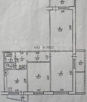 3-к квартира, вторичка, 66м2, 7/12 этаж