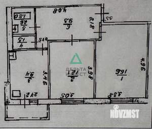 2-к квартира, вторичка, 51м2, 9/9 этаж