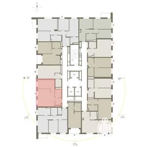 1-к квартира, вторичка, 49м2, 5/25 этаж