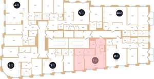 1-к квартира, вторичка, 62м2, 3/7 этаж