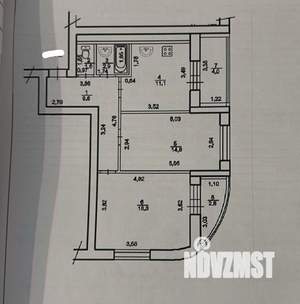 2-к квартира, вторичка, 62м2, 6/24 этаж