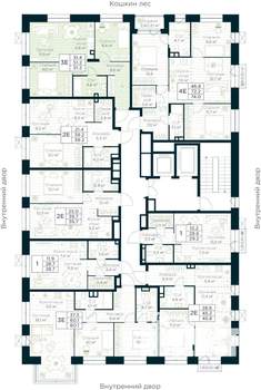 2-к квартира, вторичка, 51м2, 4/15 этаж