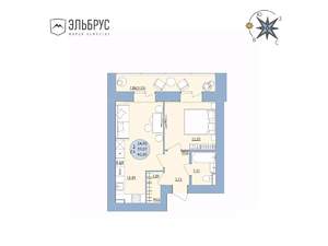 2-к квартира, вторичка, 43м2, 15/20 этаж