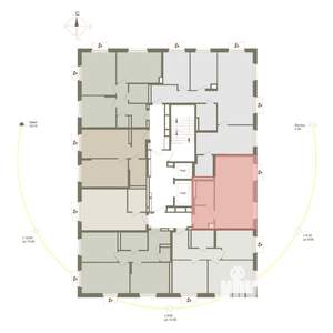 1-к квартира, вторичка, 39м2, 9/10 этаж