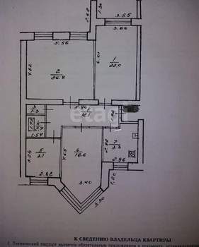 4-к квартира, вторичка, 102м2, 1/10 этаж