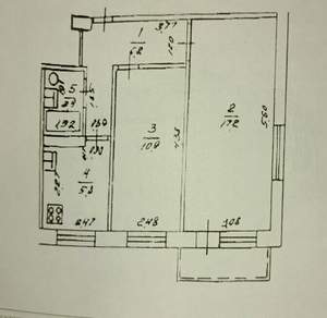 2-к квартира, вторичка, 43м2, 3/5 этаж