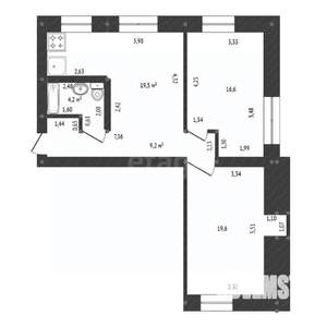 3-к квартира, вторичка, 69м2, 1/5 этаж