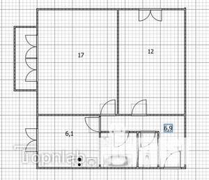 2-к квартира, вторичка, 45м2, 8/9 этаж
