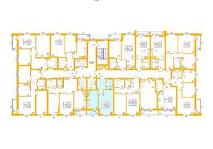 1-к квартира, строящийся дом, 36м2, 24/27 этаж