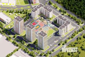 2-к квартира, строящийся дом, 63м2, 19/25 этаж