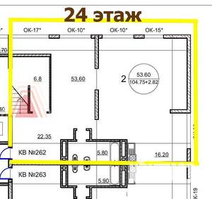 6-к квартира, вторичка, 365м2, 24/25 этаж