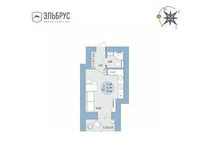 Студия квартира, вторичка, 24м2, 8/20 этаж