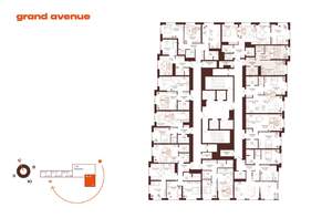 2-к квартира, вторичка, 44м2, 30/32 этаж