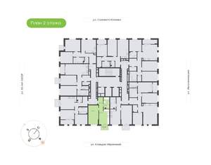 1-к квартира, вторичка, 42м2, 2/12 этаж