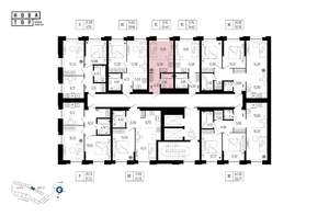 1-к квартира, вторичка, 24м2, 4/13 этаж