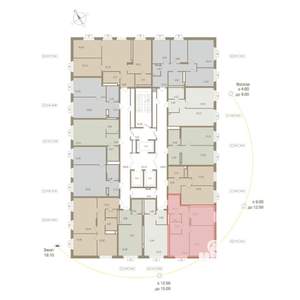 2-к квартира, вторичка, 53м2, 10/20 этаж