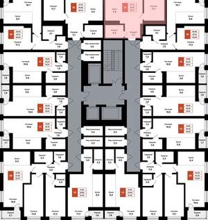 1-к квартира, вторичка, 41м2, 6/25 этаж