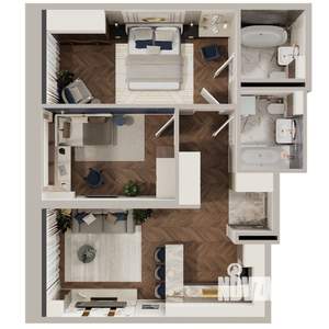 2-к квартира, вторичка, 64м2, 4/5 этаж