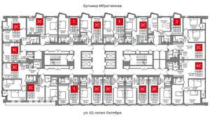 3-к квартира, сданный дом, 76м2, 33/33 этаж