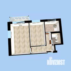2-к квартира, вторичка, 43м2, 5/5 этаж