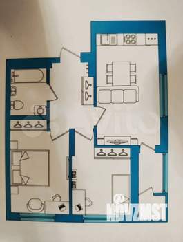 3-к квартира, вторичка, 42м2, 18/23 этаж