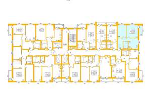 2-к квартира, строящийся дом, 48м2, 19/27 этаж