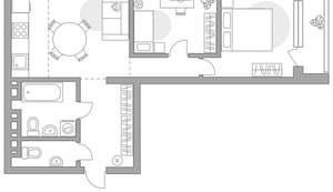 3-к квартира, вторичка, 67м2, 8/23 этаж