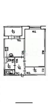 1-к квартира, вторичка, 38м2, 7/10 этаж