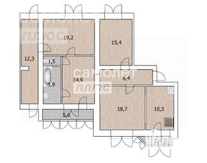 3-к квартира, вторичка, 115м2, 3/9 этаж