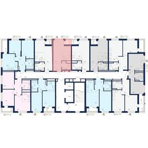 1-к квартира, вторичка, 25м2, 4/22 этаж