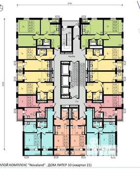 1-к квартира, строящийся дом, 41м2, 25/25 этаж