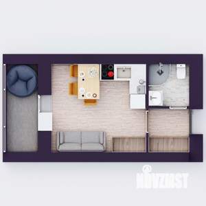Студия квартира, вторичка, 23м2, 12/20 этаж