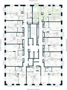 3-к квартира, строящийся дом, 73м2, 9/30 этаж