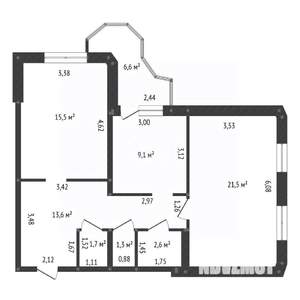 2-к квартира, вторичка, 65м2, 2/18 этаж